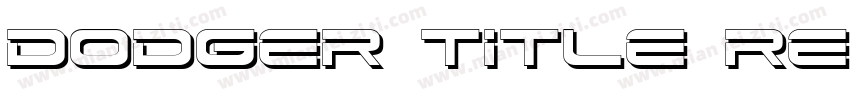 Dodger Title Regular字体转换